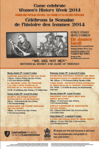 Poster for Women's History Week