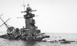 The wreck of the Graf Spee