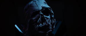 Darth Vader's battered helmet