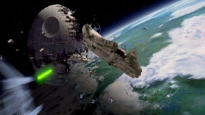Space ships at the Battle of Endor
