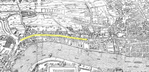 The Strand on the Agas Map